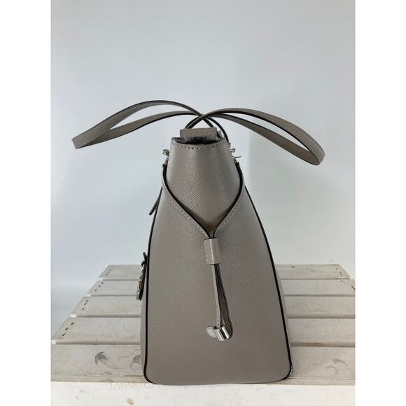 MICHAEL KORS, LARGE GRAY SAFFIANO LEATHER SHOULDER BAG - Picture 6 of 16